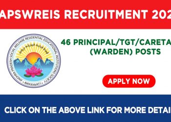 APSWREIS Recruitment 2021