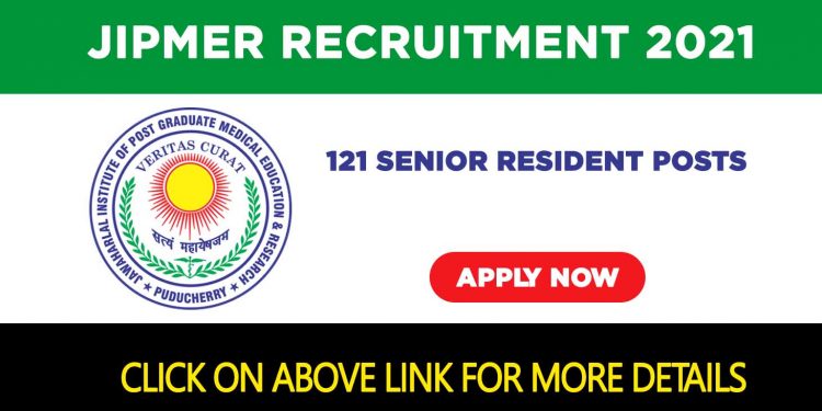 JIPMER Recruitment 2021
