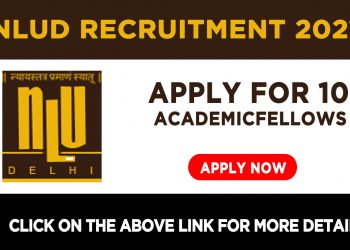 NLUD Recruitment 2021