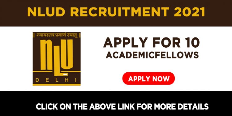 NLUD Recruitment 2021