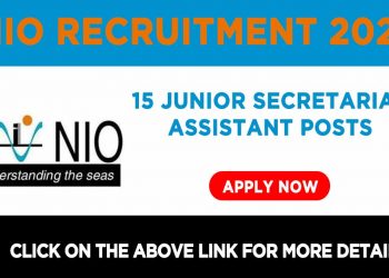 CSIR-NIO Recruitment 2021