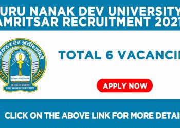 Guru Nanak Dev University Amritsar Recruitment