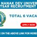 Guru Nanak Dev University Amritsar Recruitment