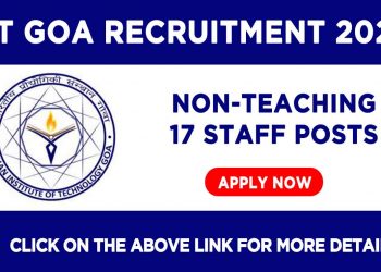 IIT GOA Recruitment 2021