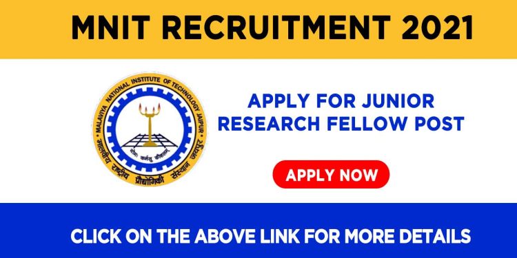 MNIT Recruitment 2021