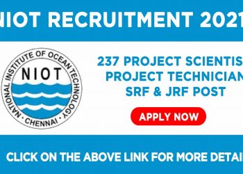 NIOT Recruitment 2021