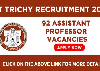 NIT Trichy Recruitment 2021