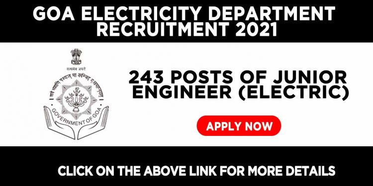 goa electricity department recruitment 2021