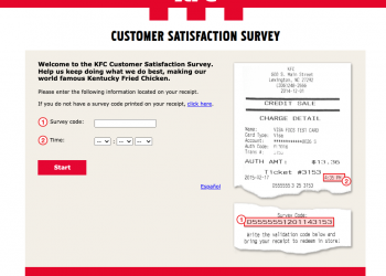 my kfc experience survey