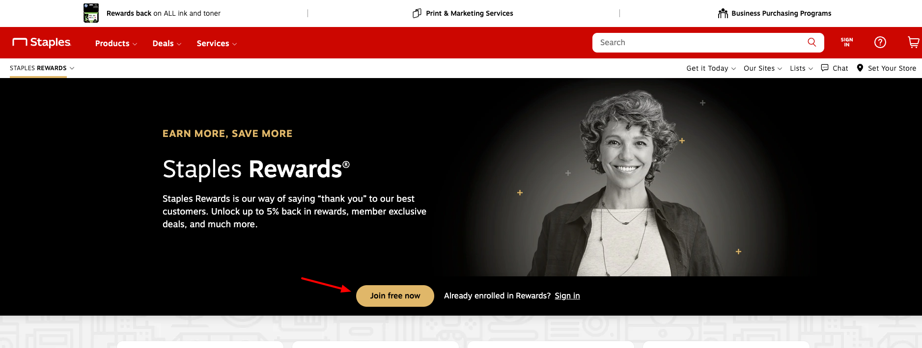 staples rewards enroll