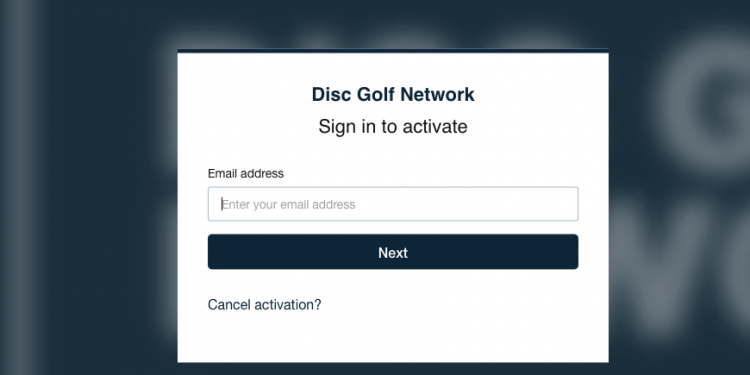 activate disc golf network tv